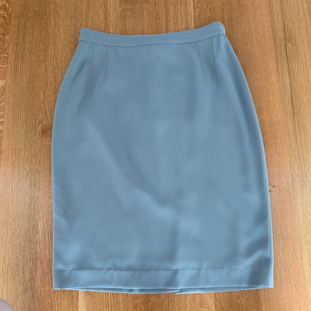 VINTAGE Marina Rinaldi Sage Green Skirt Sz 10